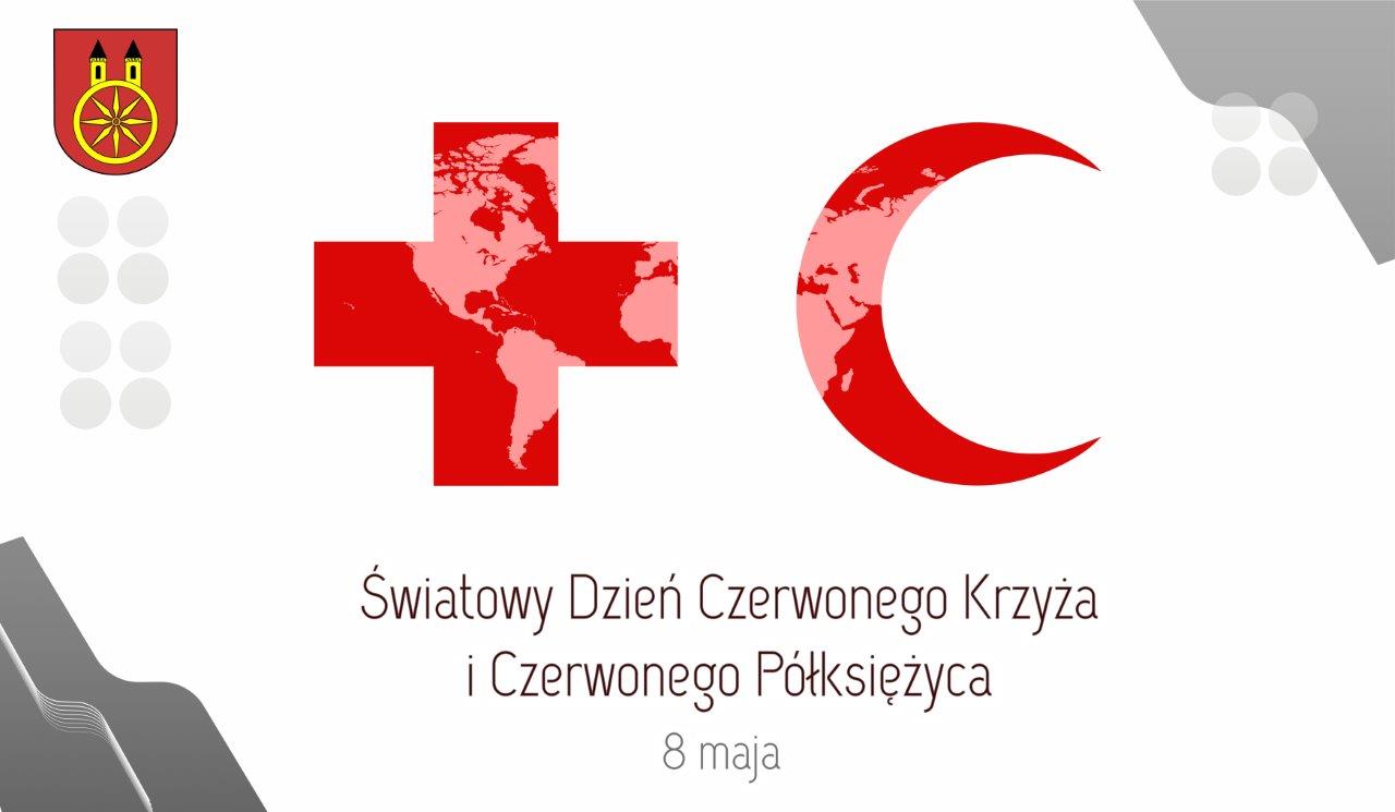 Plansza 8 MAJA Światowy Dzień Czerwonego Krzyża i Czerwonego Półksiężyca, tekst pod planszą.