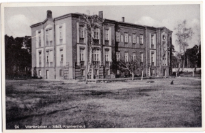 Szpital. Zakład Fot. N. Fufajew, Koło. Lata 1940–1945. Ze zbiorów Pana Krzysztofa Szymańskiego.