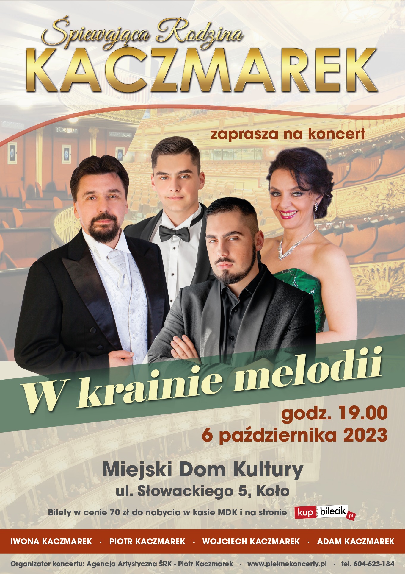 Koncert pt.: „W krainie melodii” w wykonaniu Rodziny Kaczmarek
