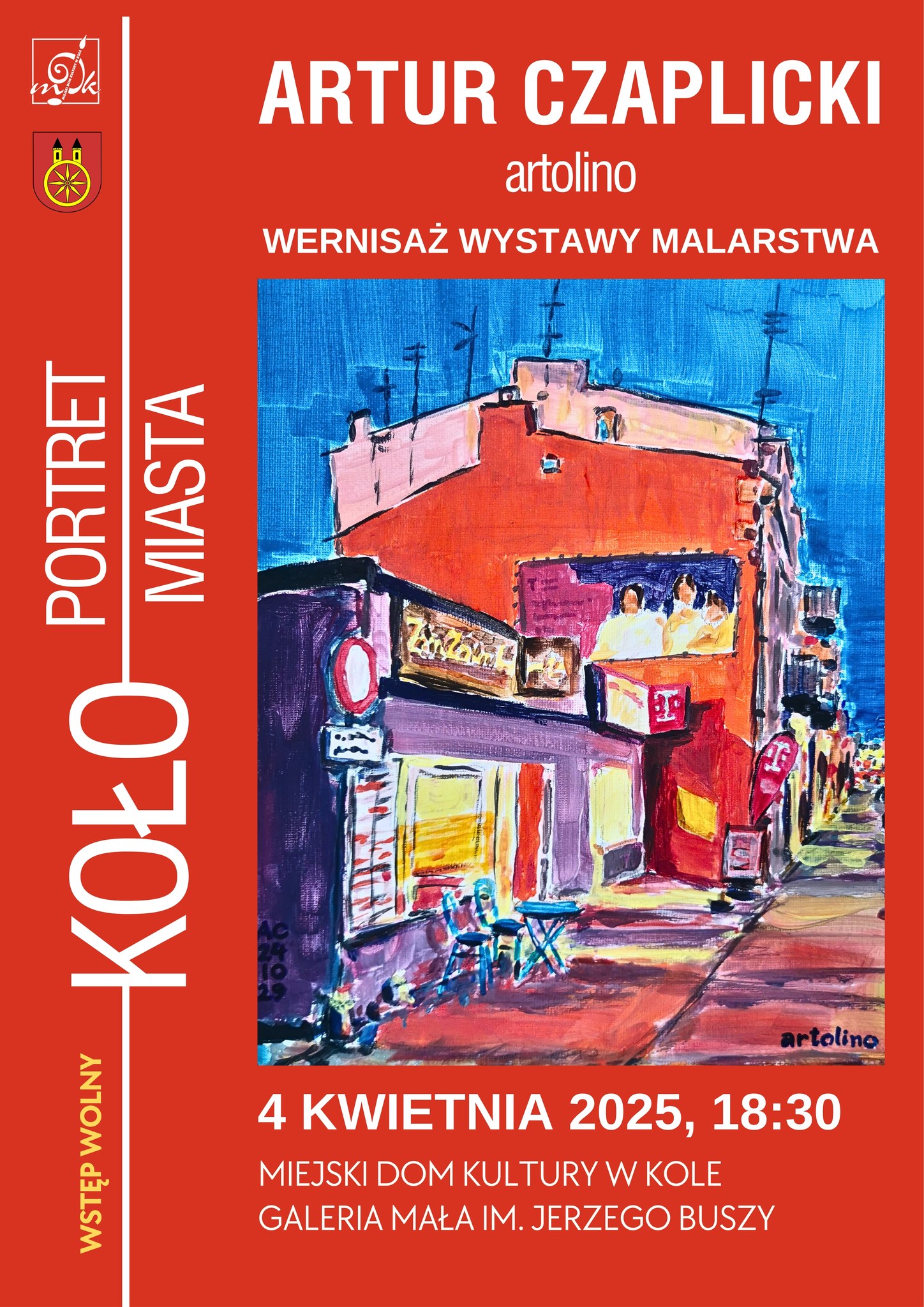 Zdjęcie: Wystawa malarstwa Artura Czaplickiego pt. „Portret miasta”