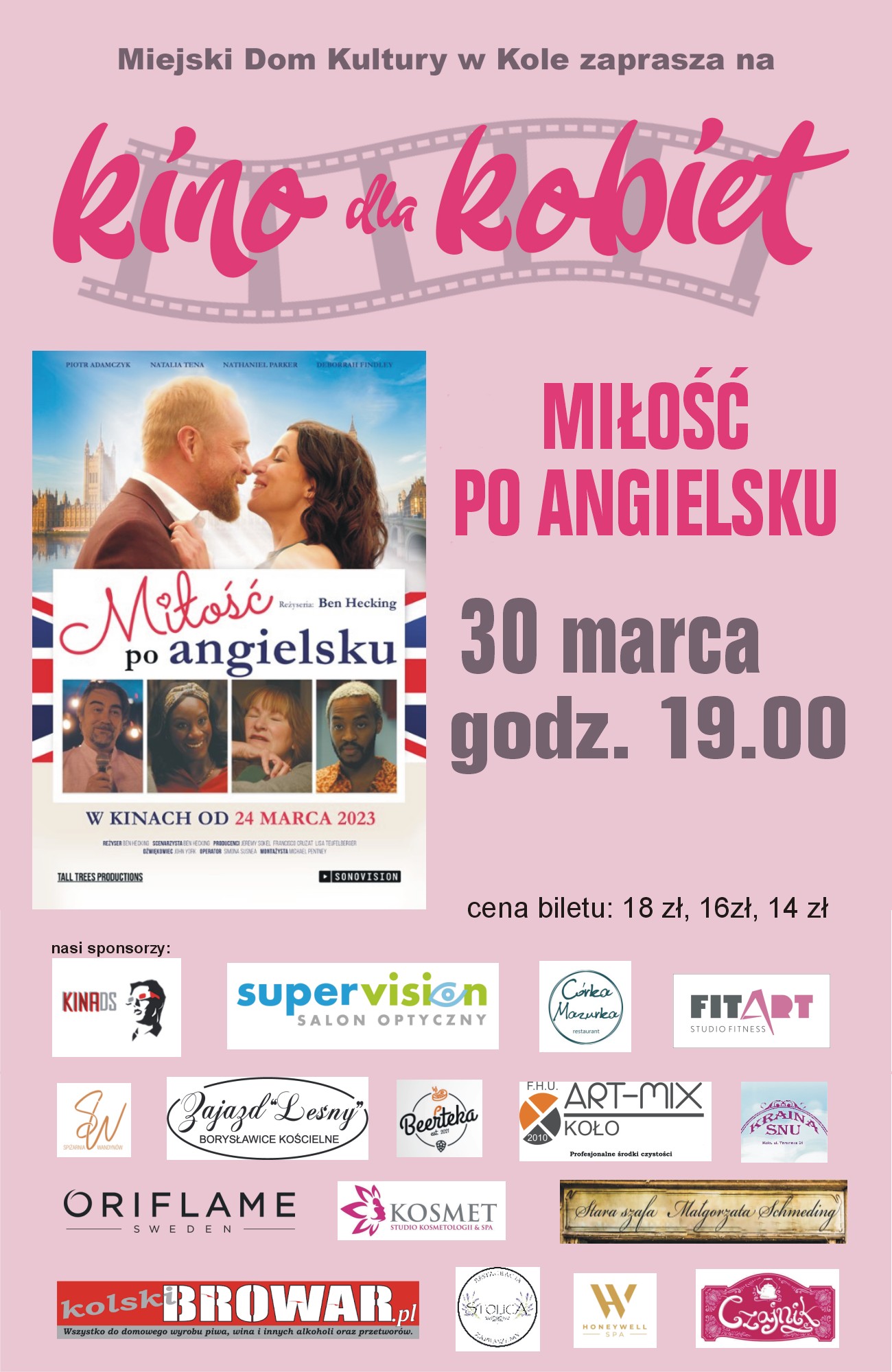 W cyklu: Kino dla Kobiet – „Miłość po angielsku”