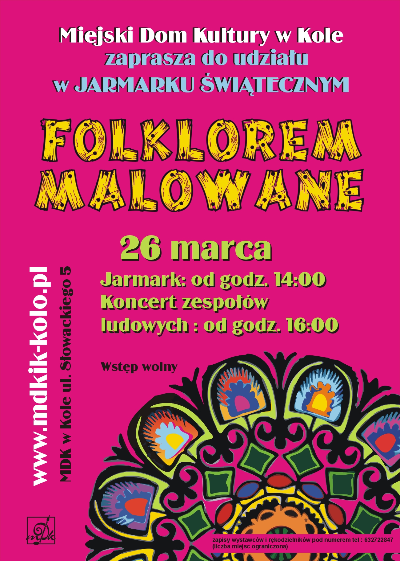 Jarmark Świąteczny FOLKLOREM MALOWANE