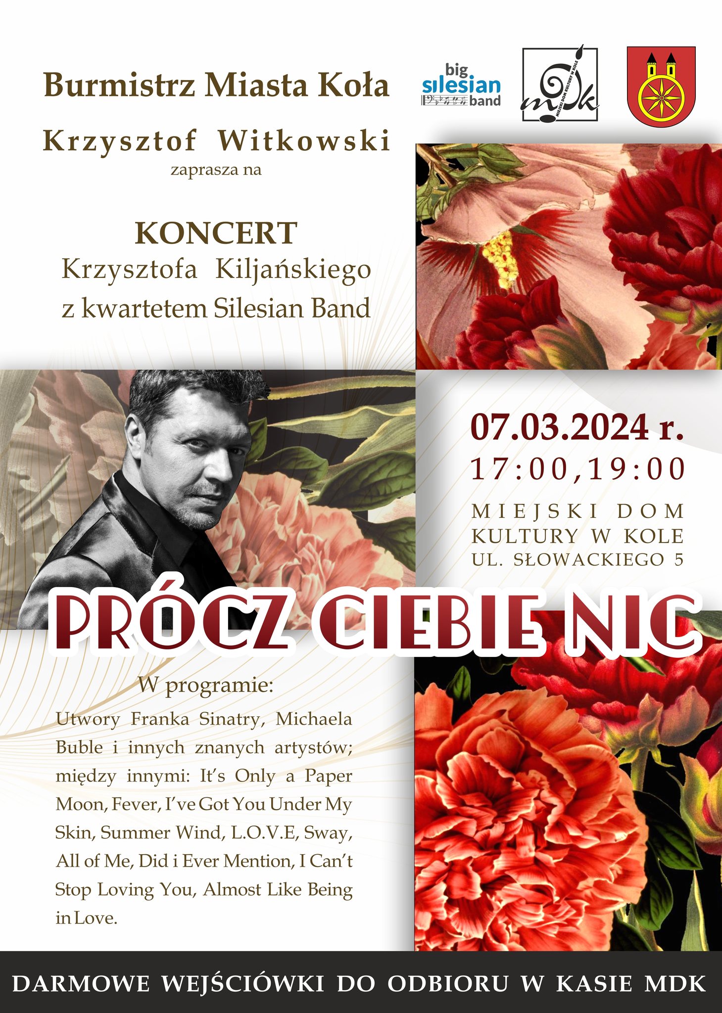 Koncert Krzysztofa Kiljańskiego z kwartetem Silesian Band