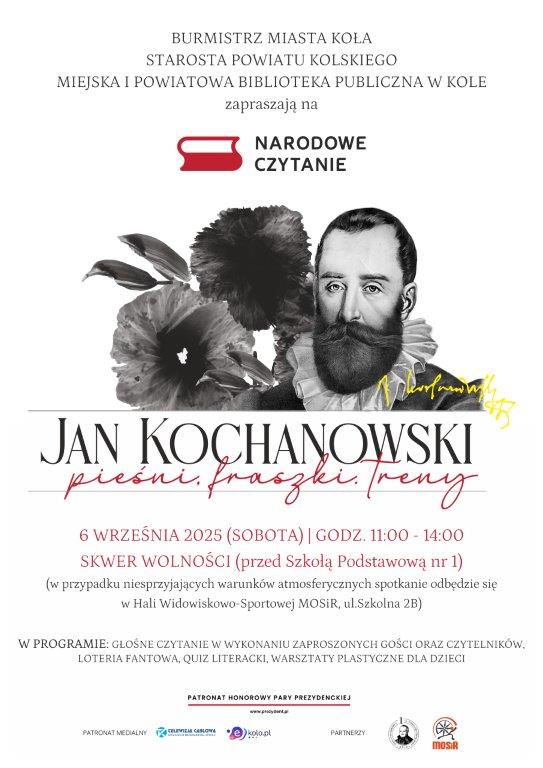 Narodowe Czytanie poezji Jana Kochanowskiego