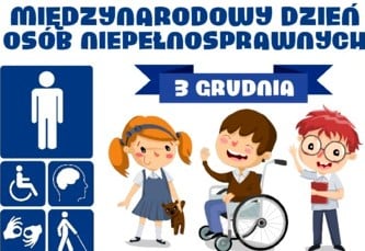 Zdjęcie przedstawia osobę niepełnosprawną na wózku inwalidzkim w otoczeniu innych dzieci.