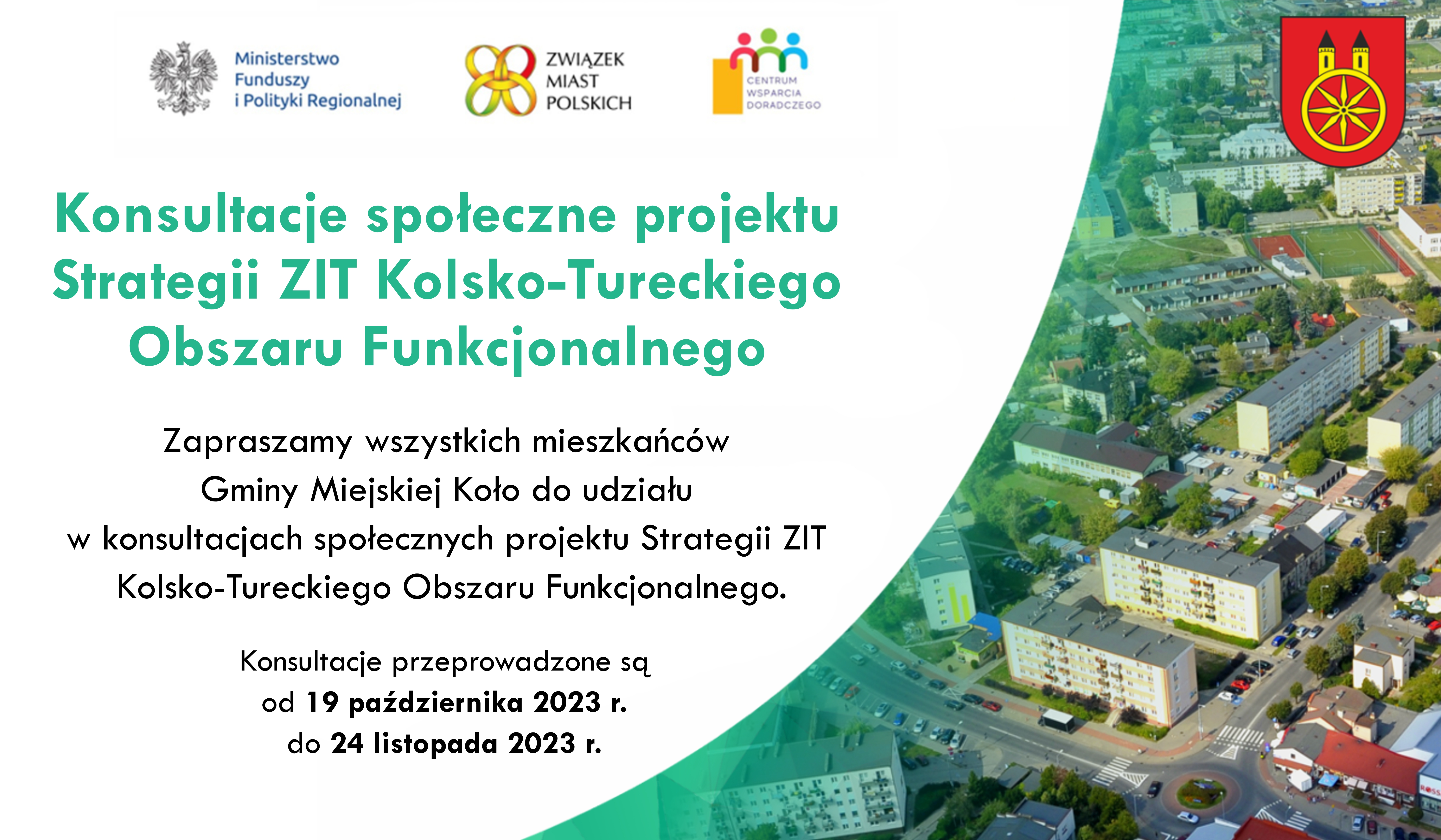 Konsultacje społeczne projektu Strategii ZIT Kolsko-Tureckiego Obszaru Funkcjonalnego