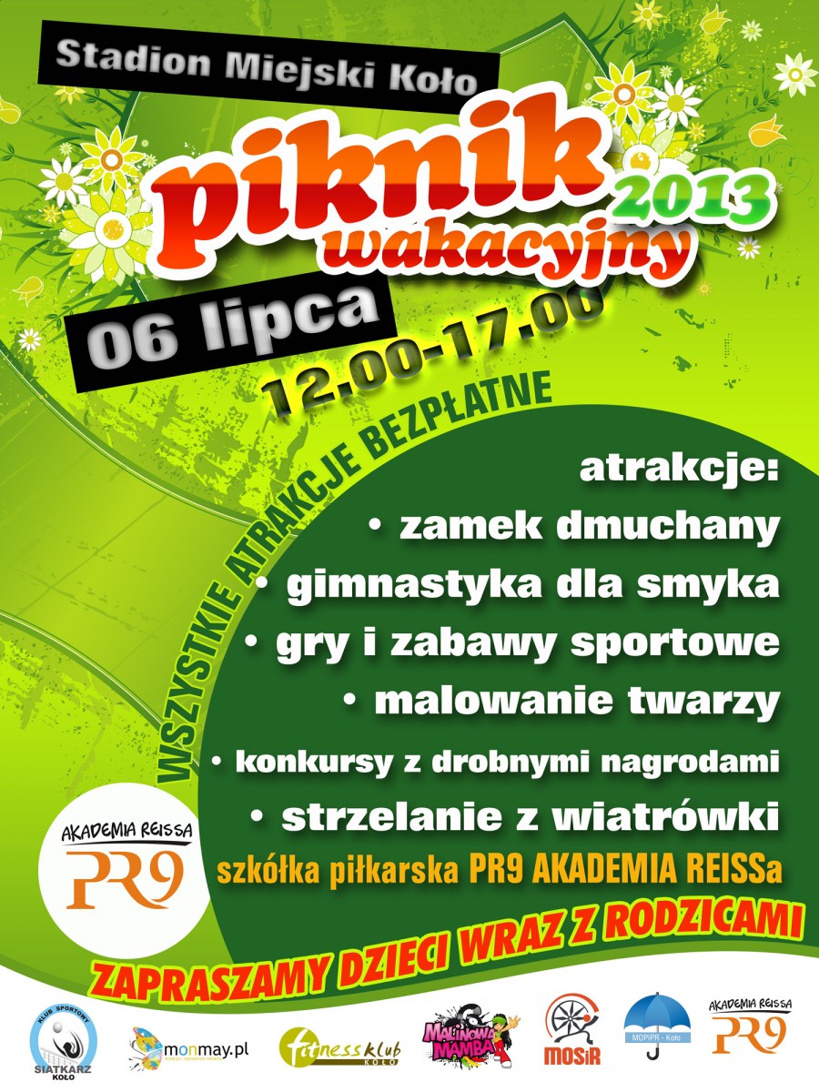 Piknik wakacyjny 2013 na Stadionie Miejskim