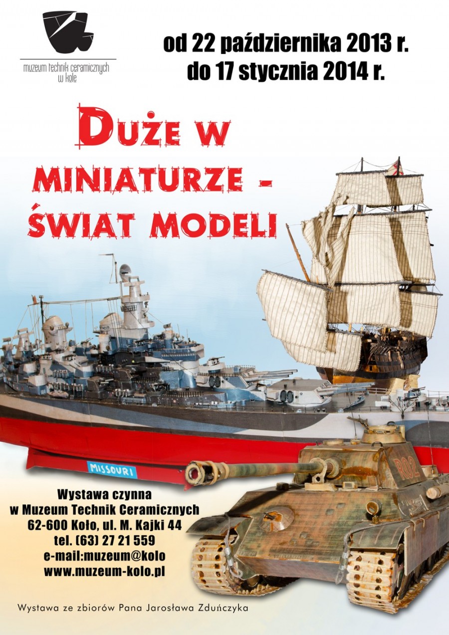 "Duże w miniaturze - świat modeli" - nowa wystawa w kolskim muzeum