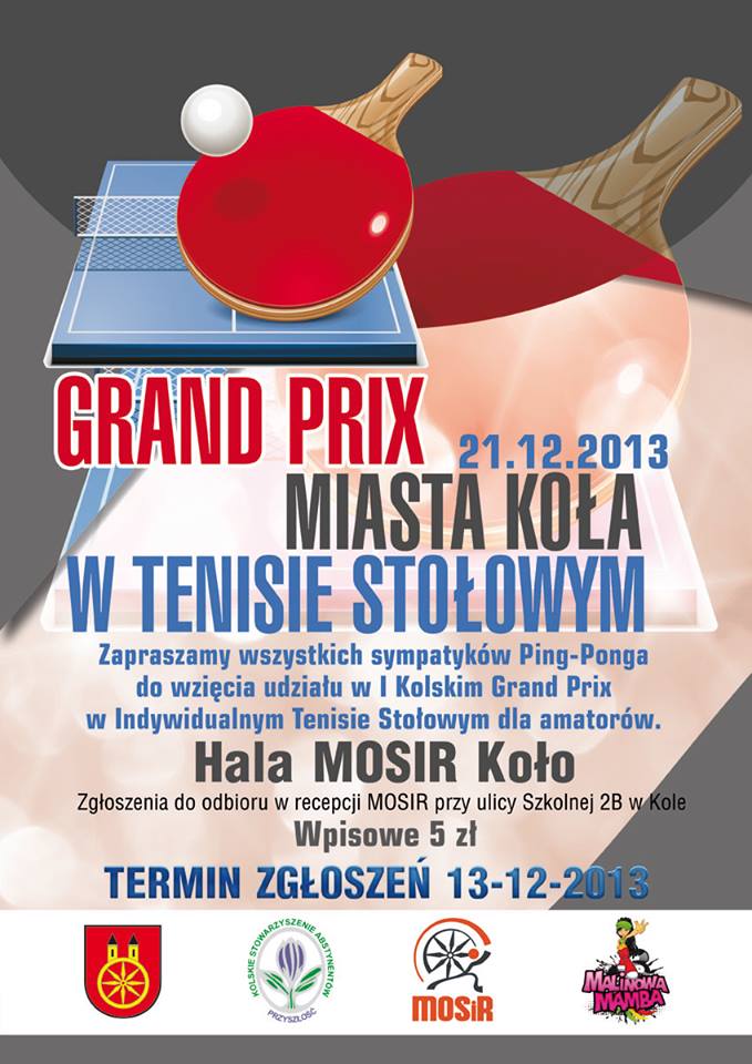 I Grand Prix Miasta Koła w Tenisie Stołowym