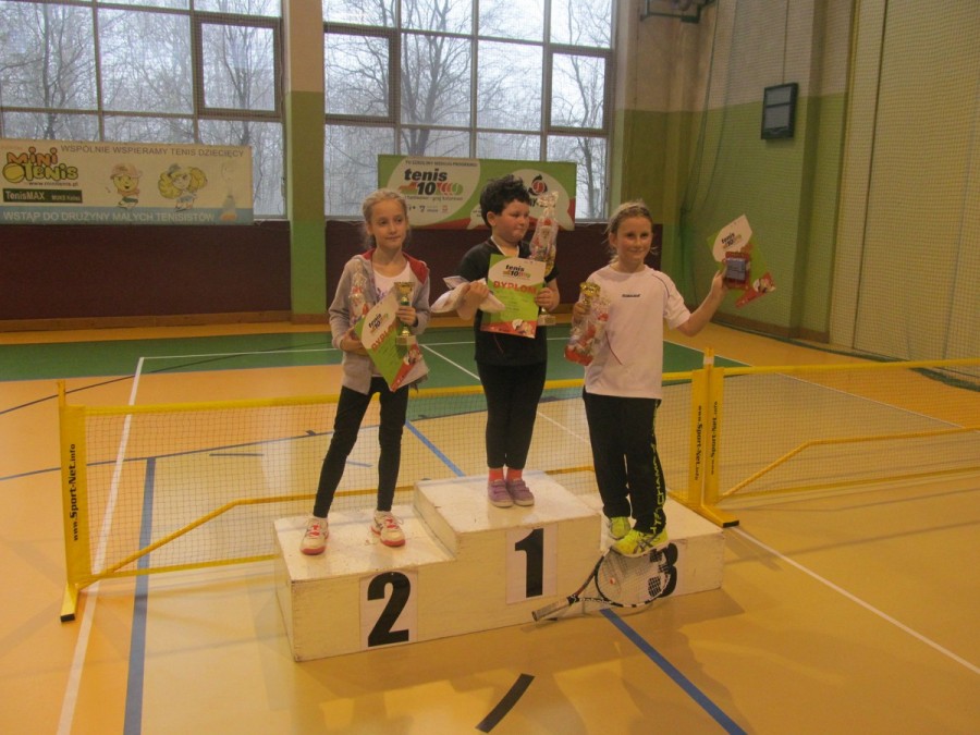 Trzy finały w Ogólnopolskim Turnieju Tenisa Dzieci w Kaliszu