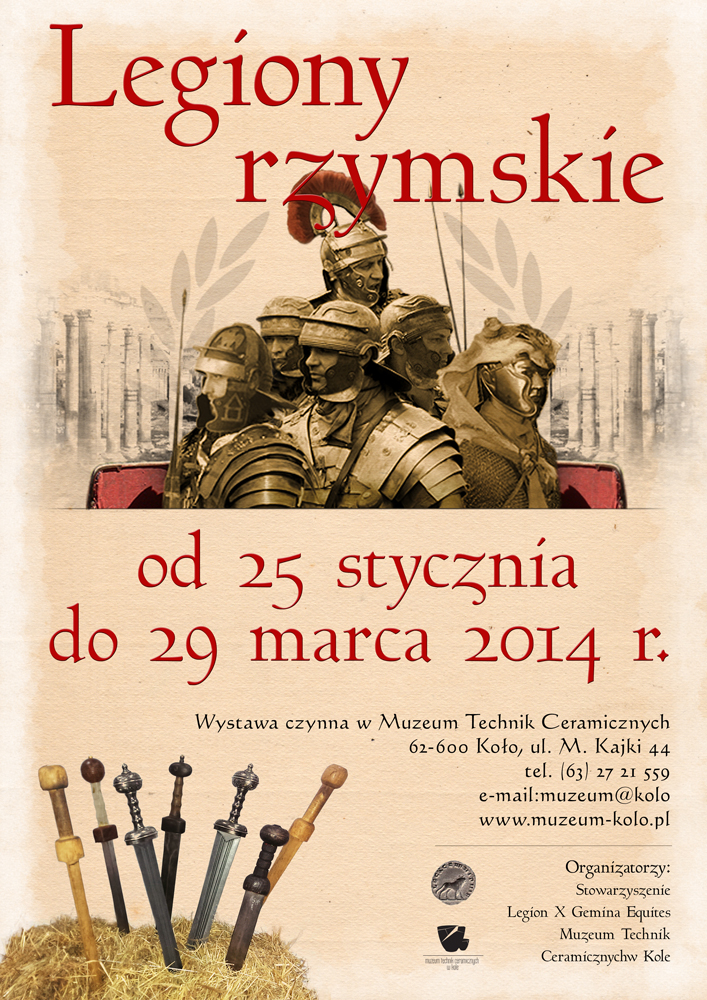 "Legiony rzymskie"  - nowa wystawa w kolskim muzeum