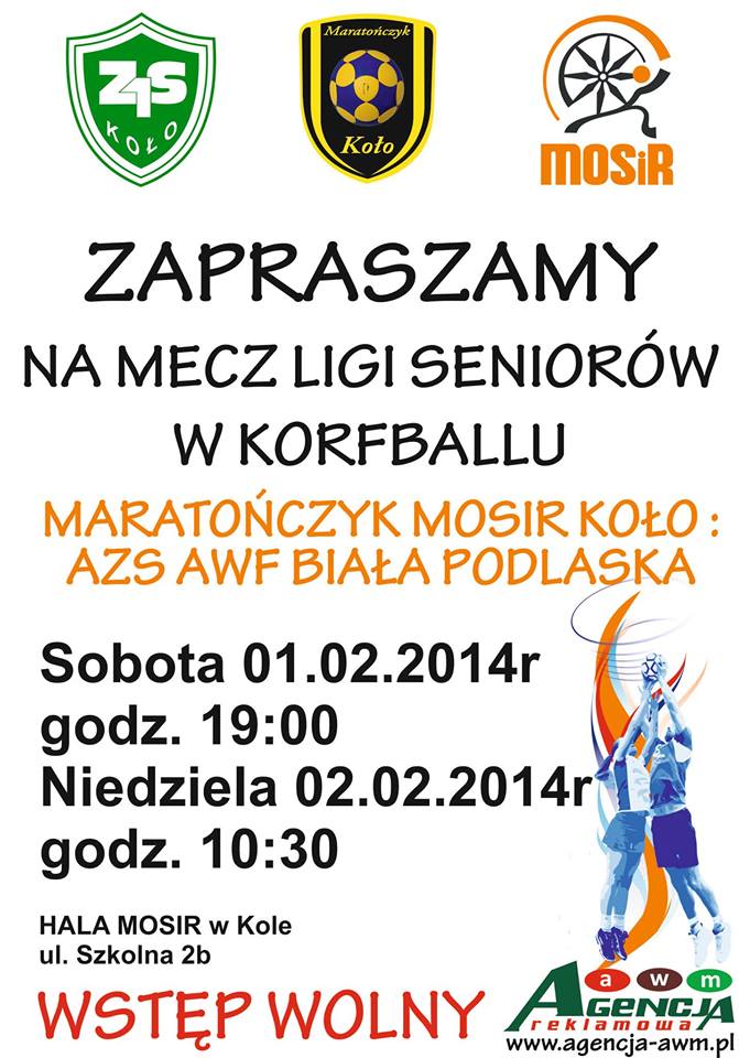 Zapraszamy na mecz ligi seniorów w korfballu na hali MOSiR-u