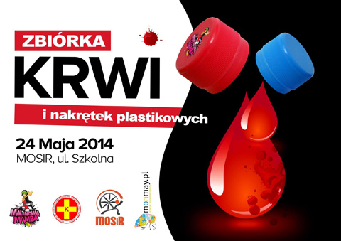 Zbiórka krwi i plastikowych nakrętek