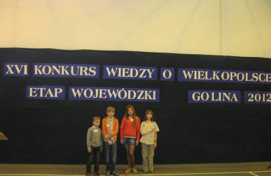 Zwycięzcy XVI Konkursu Wiedzy o Wielkopolsce w SP nr 1 w Kole 