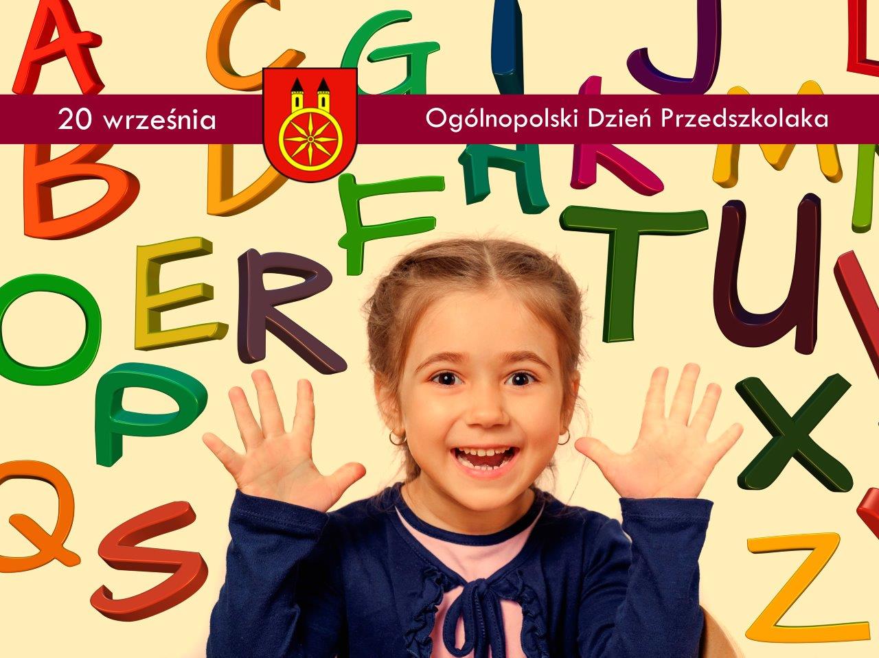 Plansza 20 WRZEŚNIA Ogólnopolski Dzień Przedszkolaka, tekst pod planszą.