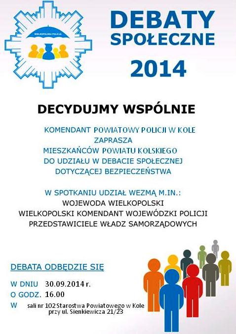 "Debata społeczna 2014" o bezpieczeństwie