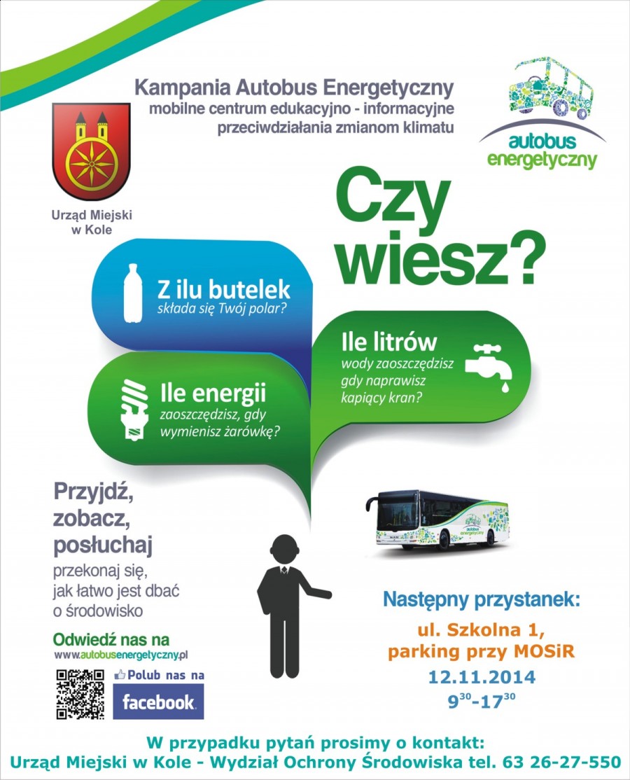 Jak dbać o środowisko? Przekonaj się! Autobus energetyczny w Kole!