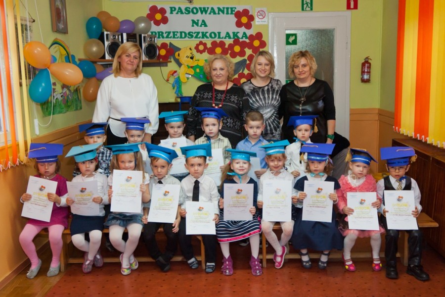 Uroczyste pasowanie przedszkolaków w PM nr 5 w Kole