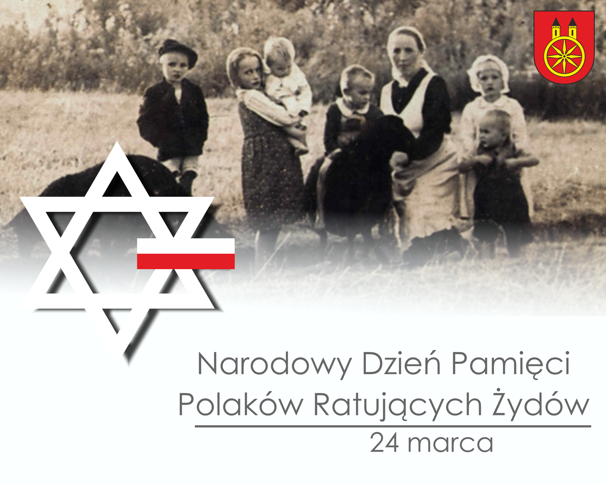 Plansza Narodowy Dzień Pamięci Polaków ratujących Żydów, tekst pod planszą.