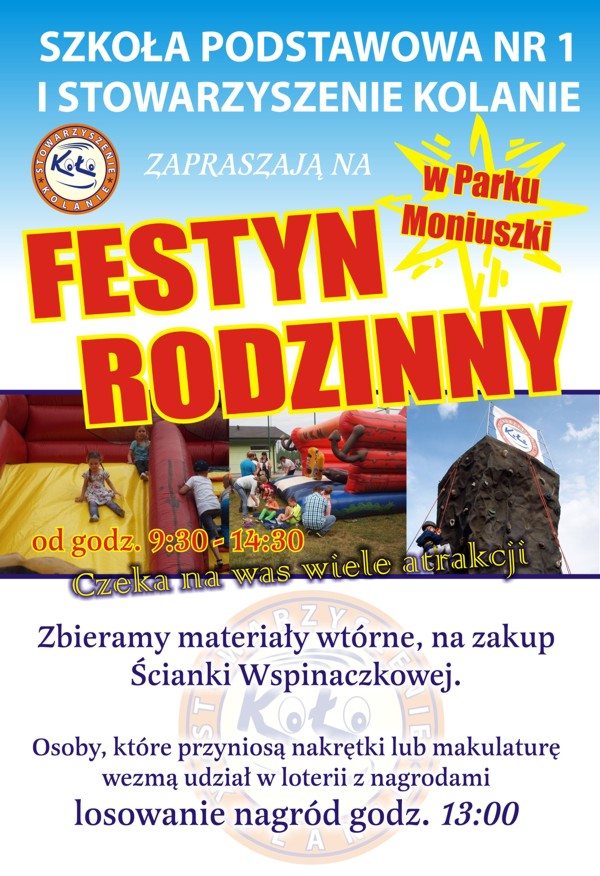 Festyn rodzinny w Parku Moniuszki