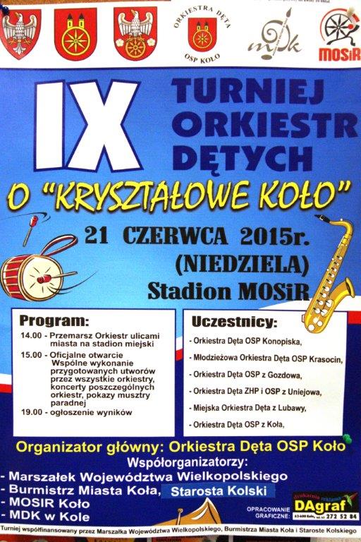 Zapraszamy na IX Turniej Orkiestr Dętych o „Kryształowe Koło”