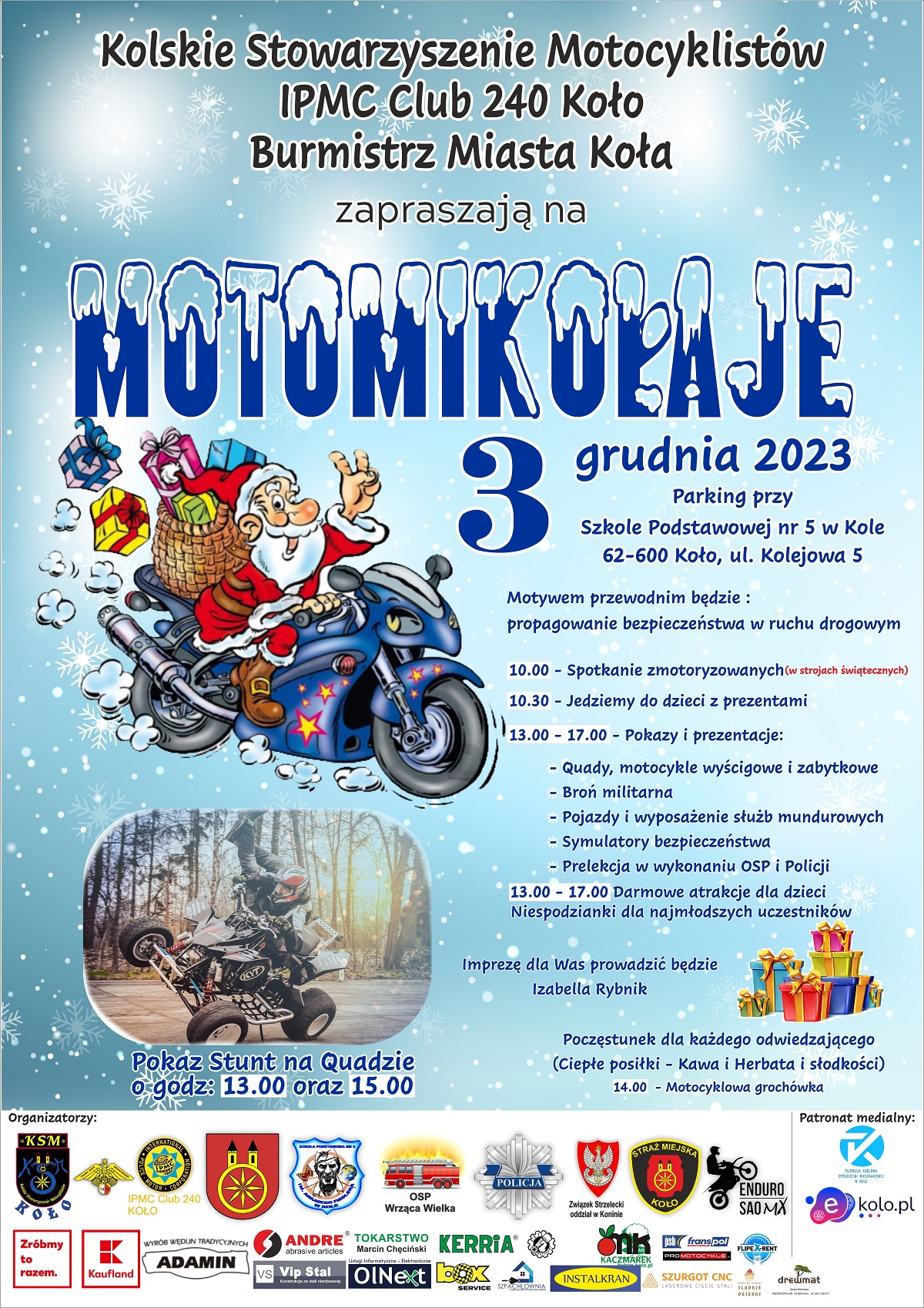 Plakat MOTOMIKOŁAJE 2023, tekst pod plakatem 