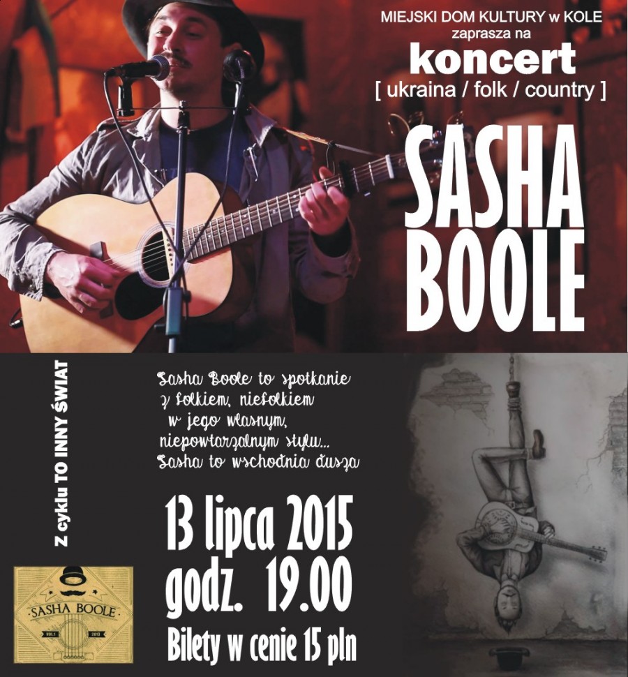 Koncert SASHA BOOLE