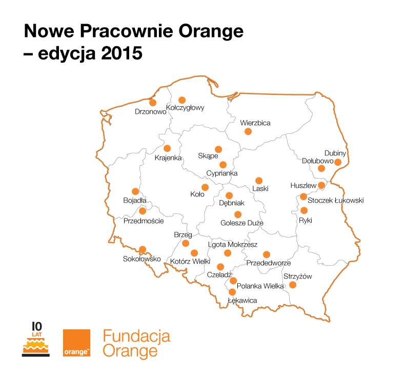 W Kole oraz 25 innych miejscowościach powstaną multimedialne Pracownie Orange!