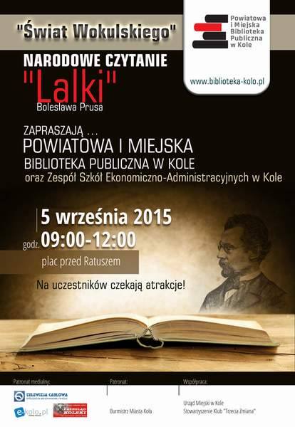 Zapraszamy do Narodowego Czytania "Lalki"