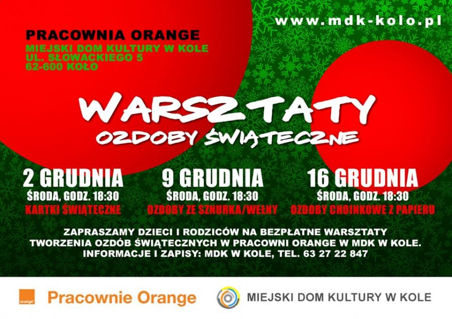 Pracownia ORANGE zaprasza