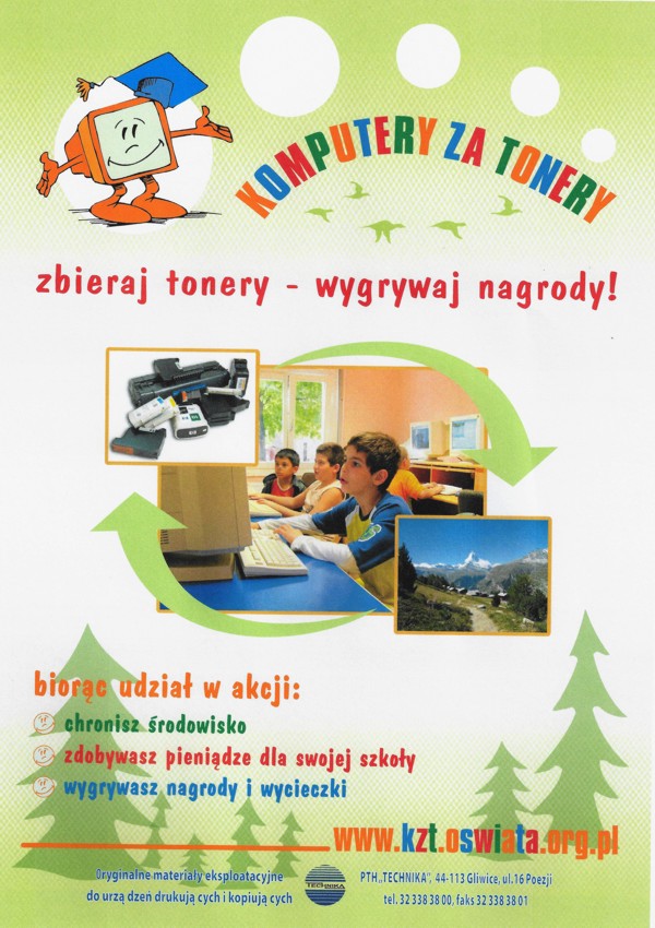 Zapraszamy do udziału - Komputery za Tonery