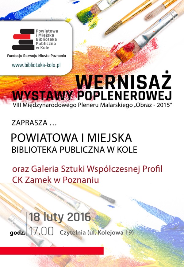 Wernisaż wystawy poplenerowej "Obraz - 2015"
