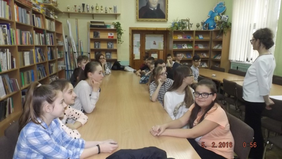 Lekcja historii dla uczniów klas 6-tych w SP nr 1 w Kole 