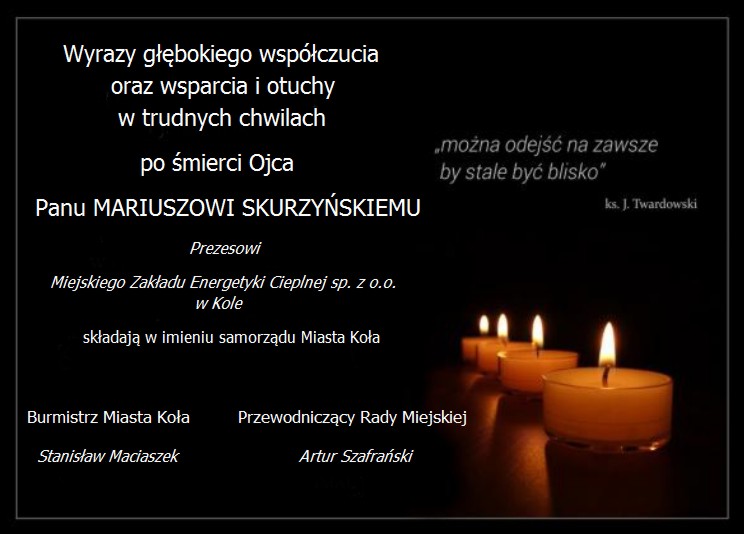 Wyrazy głębokiego współczucia