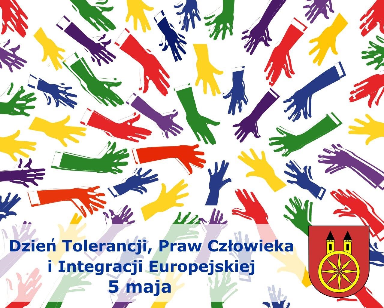Plansza Dzień Tolerancji, Praw Człowieka i Integracji Europejskiej, tekst pod planszą.