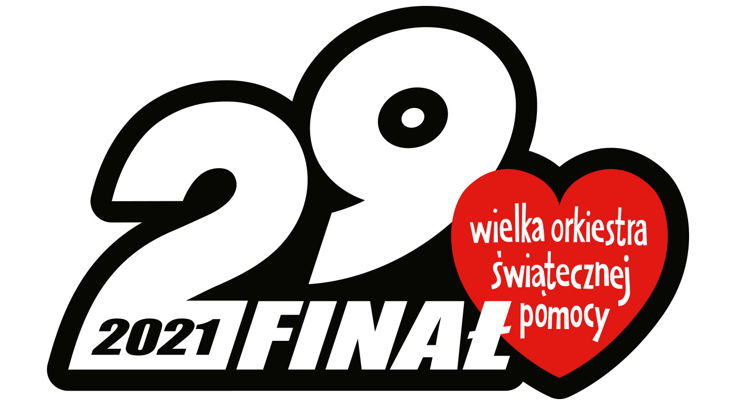 Grafika przedstawia logo WOŚP i napis 29. Finał.