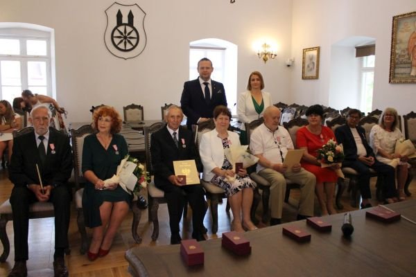 Jubilaci 50-lecia trwałości związku małżeńskiego z Burmistrzem Koła i Kierownikiem USC