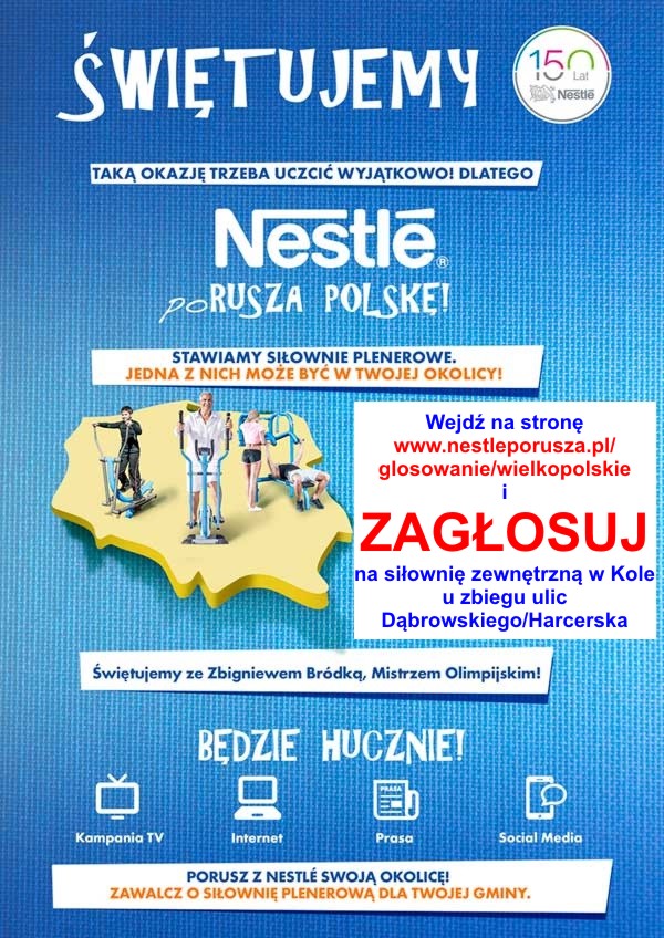 Siłownie zewnętrzne od „Nestle” czekają