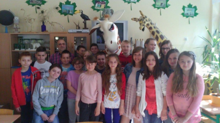 Żyrafka Lokatka w ZS nr 2