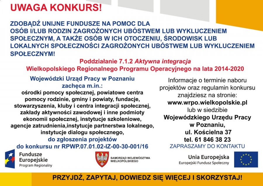 Zdobądź unijne fundusze na pomoc dla osób i/lub rodzin zagrożonych ubóstwem lub wykluczeniem społecznym