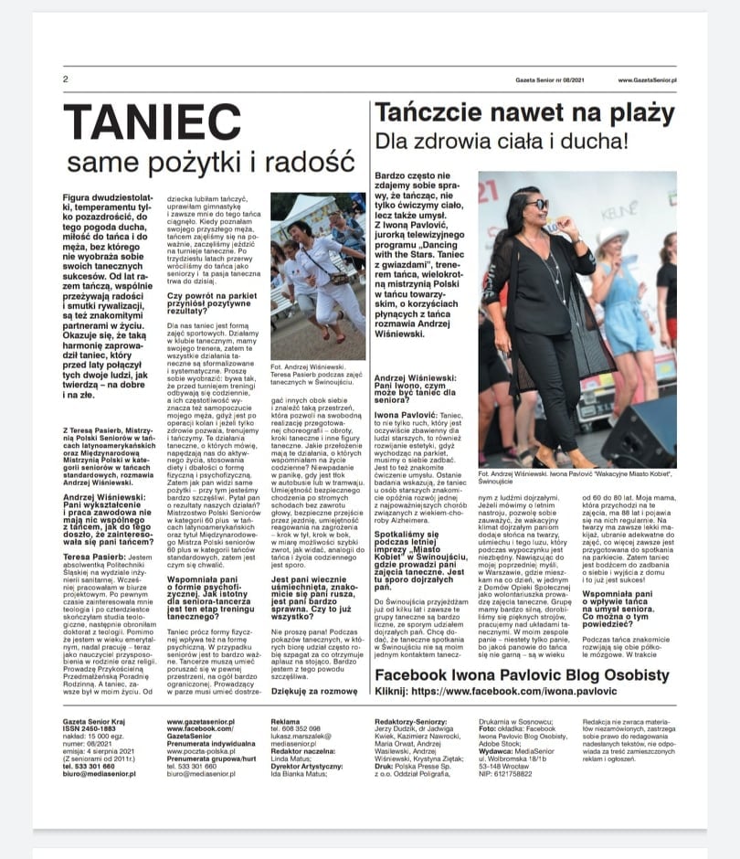 Zdjęcie strony gazetaseniora.pl