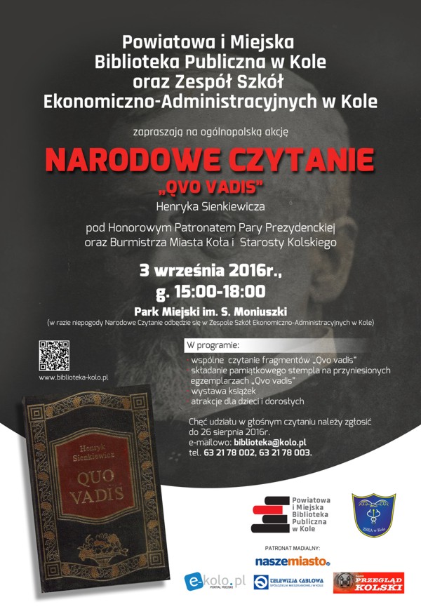 Weź udział w Narodowym Czytaniu "Qvo vadis"!