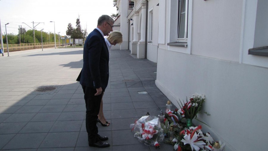 Władze miasta upamiętniły wybuch wojny i nalot na dworzec kolejowy