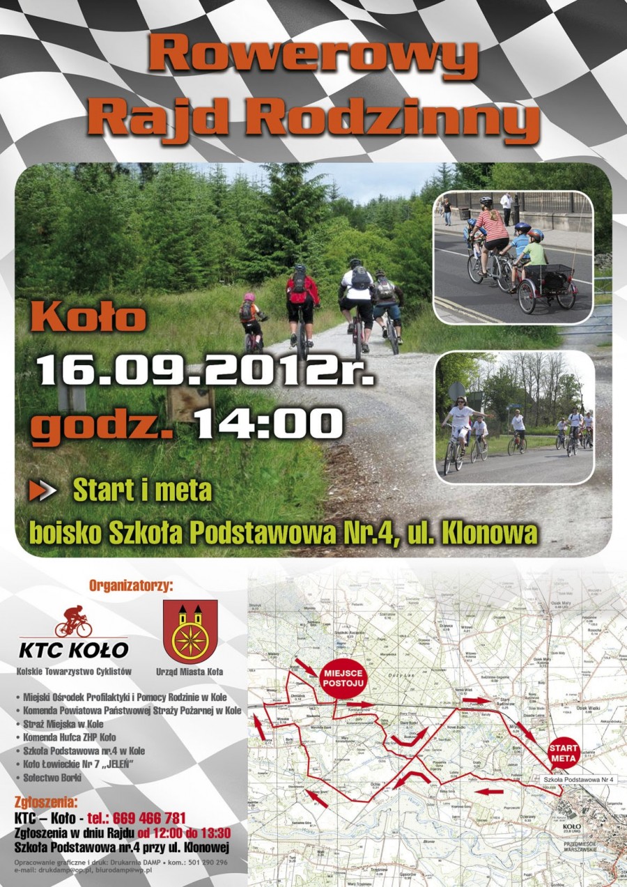 Zapraszamy na Rowerowy Rajd Rodzinny