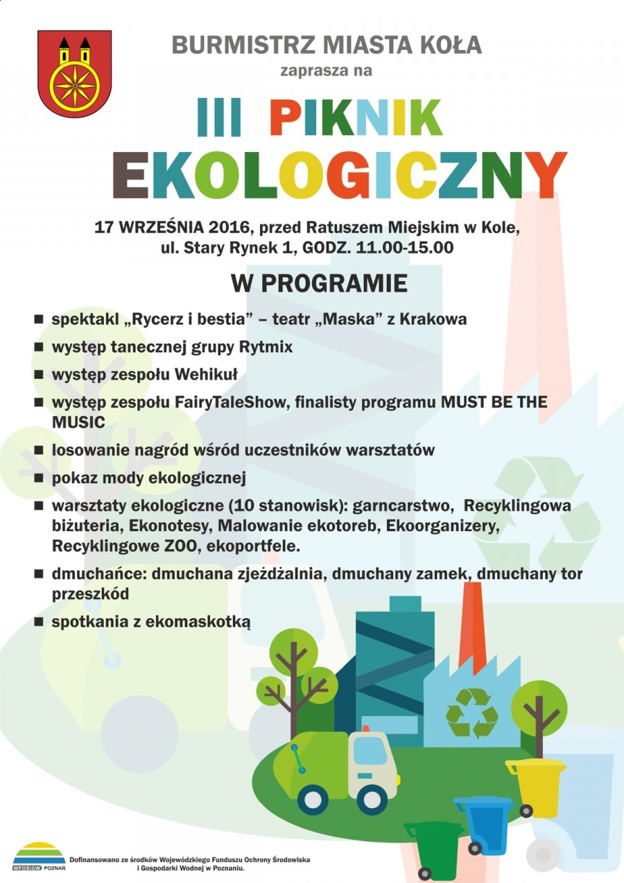Zapraszamy na III PIKNIK EKOLOGICZNY