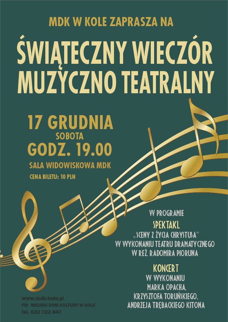 Świąteczny Wieczór Muzyczno-Teatralny