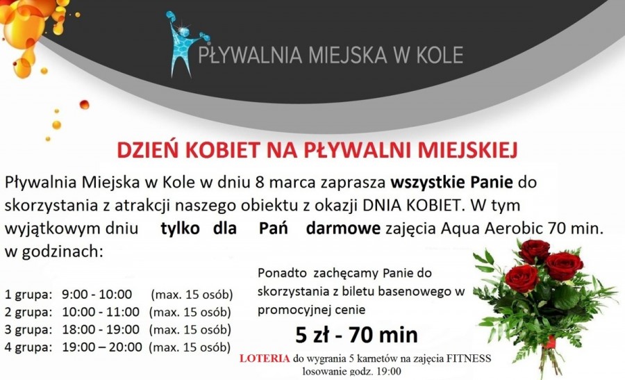 Dzień Kobiet na pływalni miejskiej