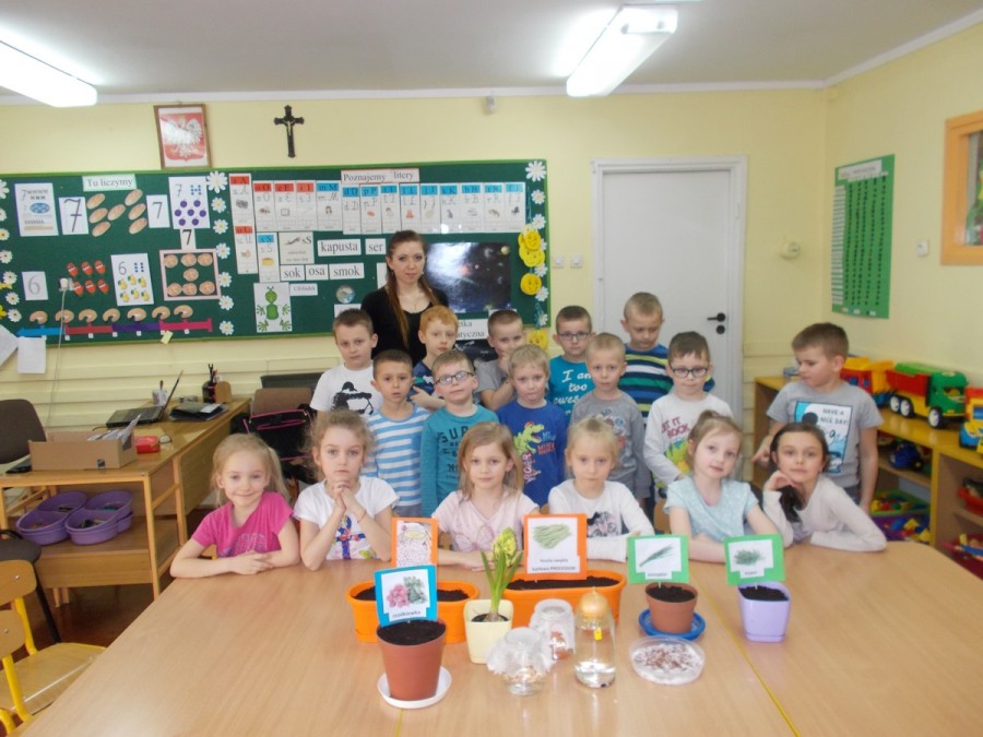 „Zielony kącik” w grupie starszaków w PM5 w Kole