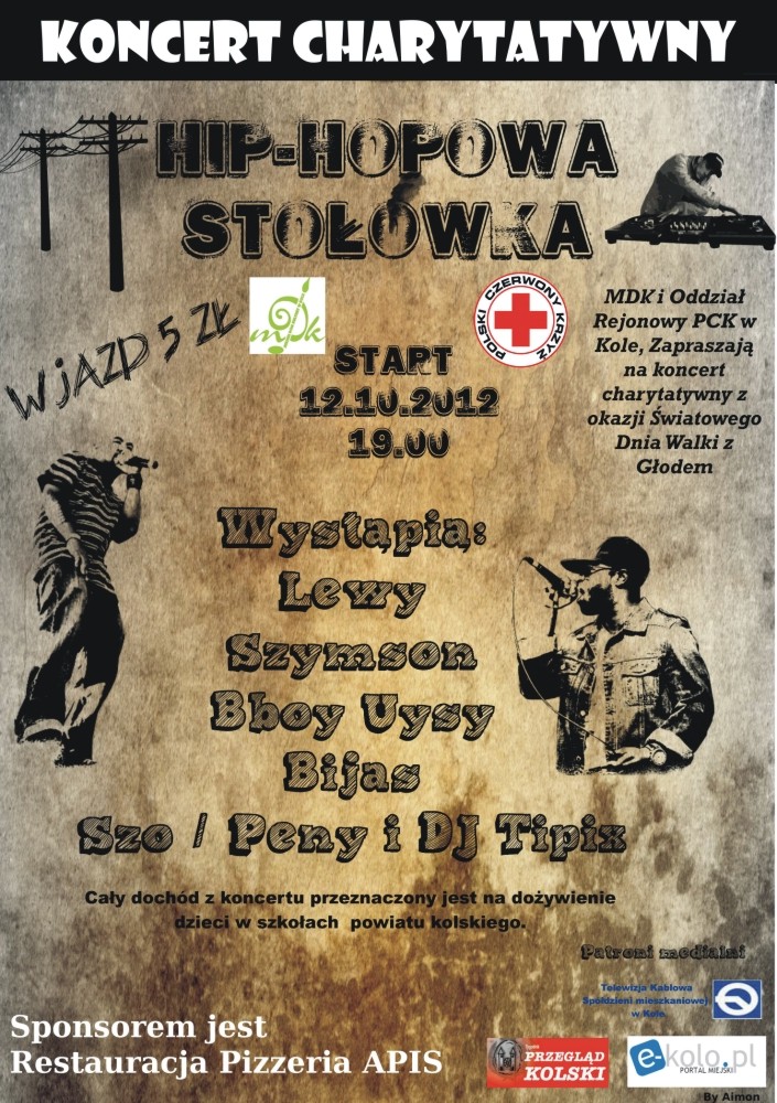 Koncert charytatywny “HIP HOPOWA STOŁÓWKA”