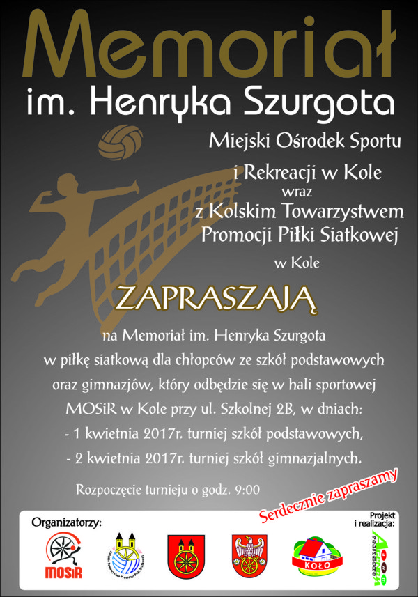 Memoriał Henryka Szurgota w MOSiR w Kole
